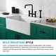 preview thumbnail 17 of 165, Kraus Urbix Industrial Solid Brass Kitchen Faucet