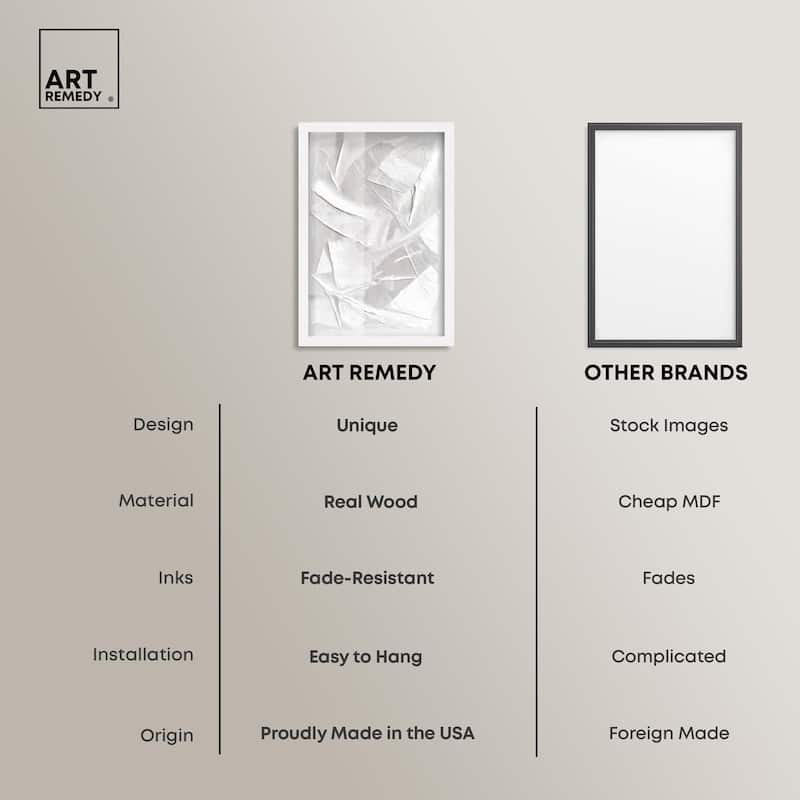 Thick White Texture II Shadowbox by Art Remedy