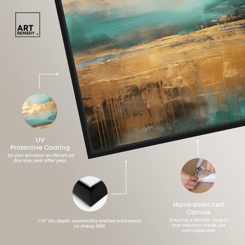 Cloudscape in Gold II Canvas by Art Remedy