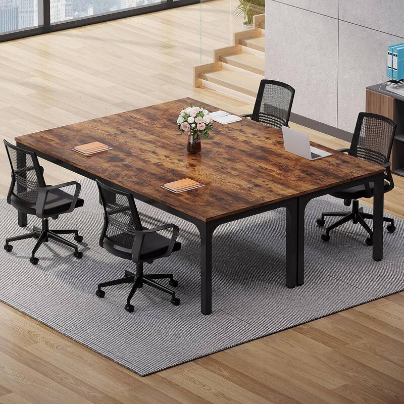 78.74" Large Rectangle Conference Table/Desk, Modern Seminar Meeting Table, Business Tables for Boardroom & Office