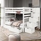 preview thumbnail 9 of 26, Taylor & Olive Trillium Full over Full Stairway Bunk Bed