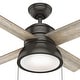preview thumbnail 16 of 19, Hunter 36" Loki Ceiling Fan with LED Light - Bedrooms, Home Office, Laundry - Rustic, Farmhouse