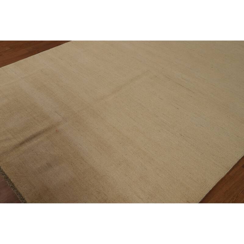 Gabbeh Modern Area Rug Hand-Knotted Wool Carpet - 6'2"x 9'8"