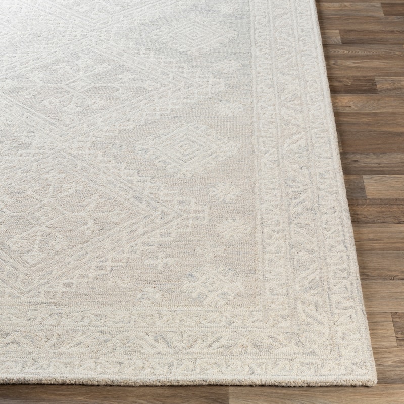 Livabliss Lorna Handmade Triple Medallion Wool Area Rug