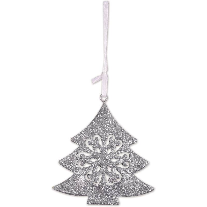 Silver Tree Ornament -Set of 4