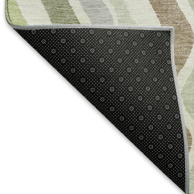 Machine Washable Indoor/ Outdoor Funky Stripe Chantille Rug