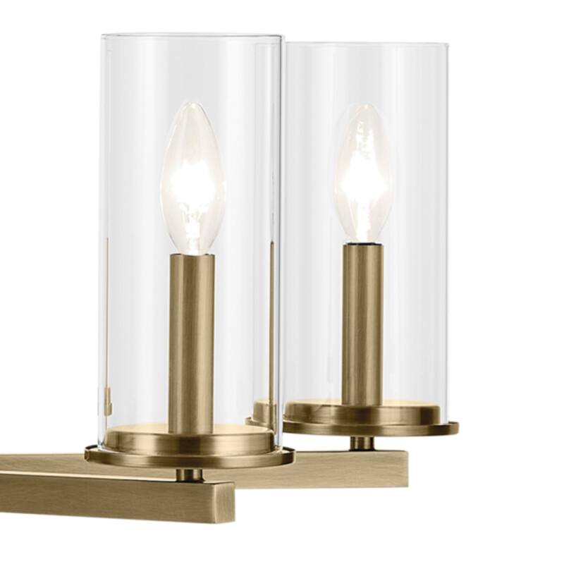 Kichler Lighting Crosby 32.5 in. 9-Light Clear Glass 2-Tier Chandelier