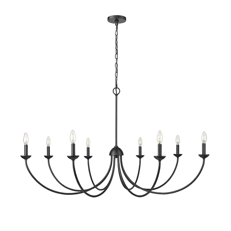 Millennium Lighting 12408 Huxley 8 Light 52" Wide Taper Candle Style