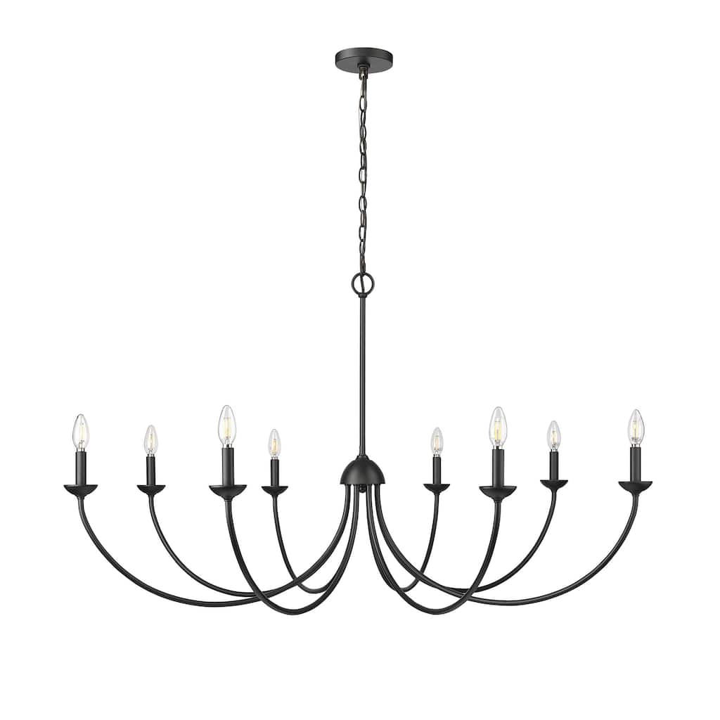 Millennium Lighting 12408 Huxley 8 Light 52" Wide Taper Candle Style