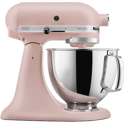 KitchenAid Artisan Series 5 Quart Tilt-Back Head Stand Mixer in Feather Pink