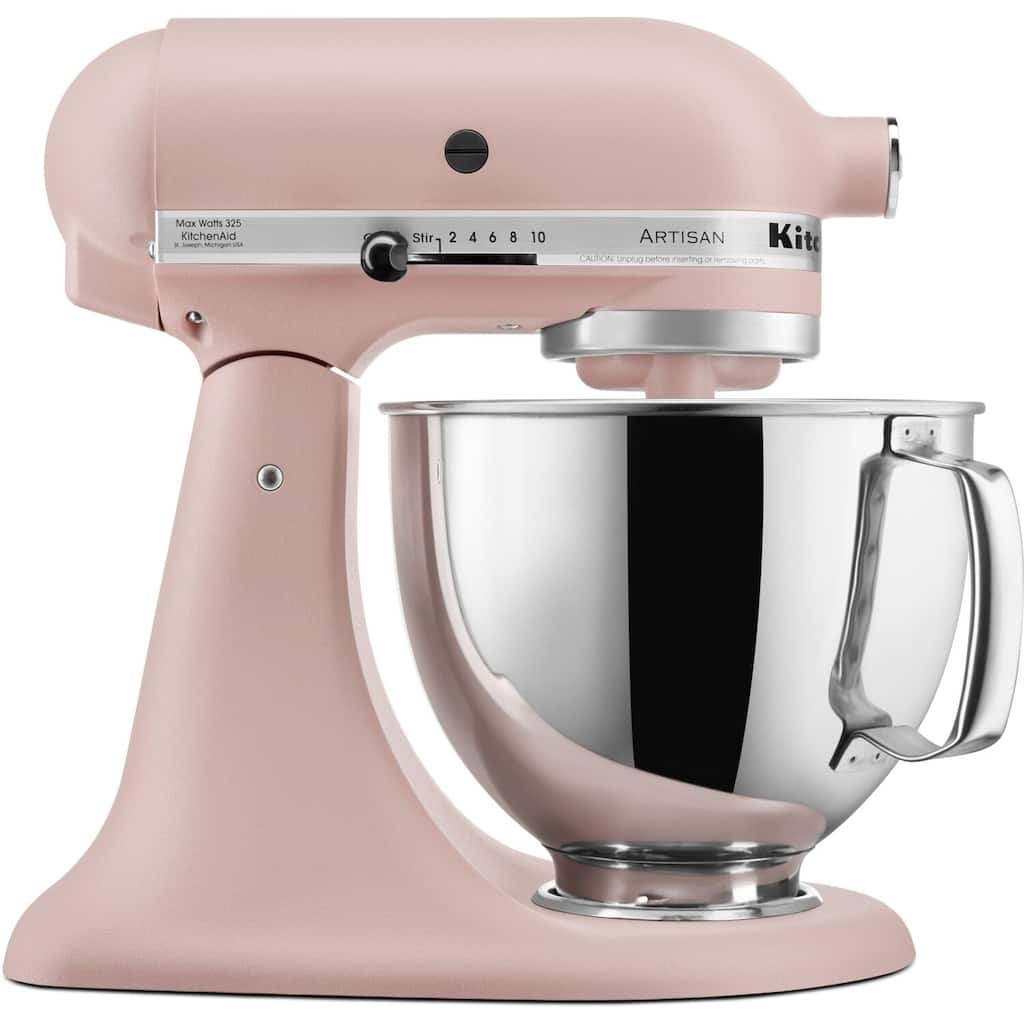 KitchenAid Artisan Series 5 Quart Tilt-Back Head Stand Mixer in Feather Pink