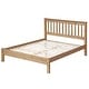 preview thumbnail 2 of 8, Wood Slatted Full Double Size Bed Corona Collection | Furniture Dash
