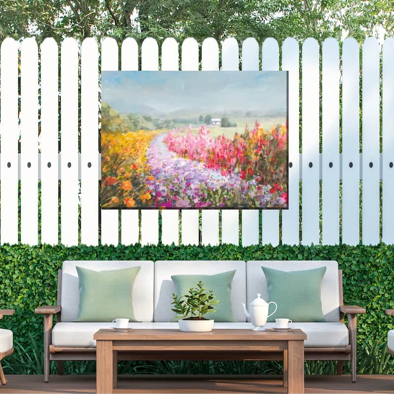 Flowering Footpath All Weather Outdoor Wall Décor