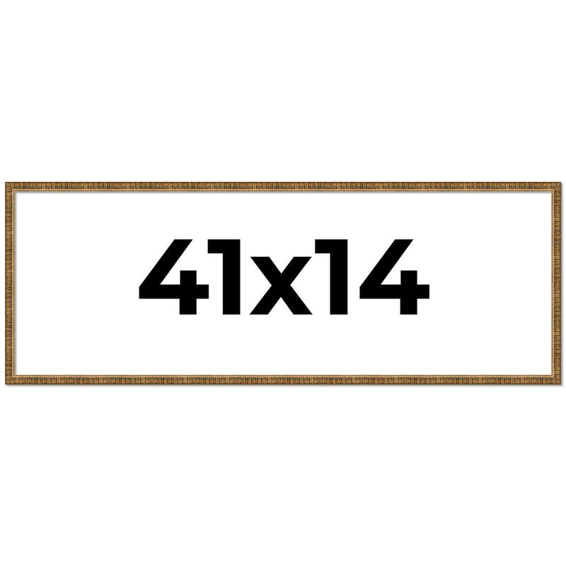 41x14 Frame Gold Picture Frame - Complete Modern Photo Frame Includes