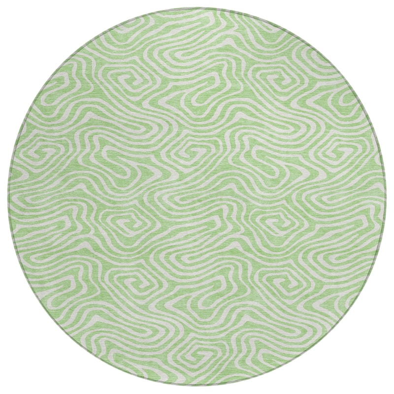 HomeRoots Abstract Transitional Rectangle Outdoor Rug