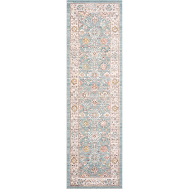 Crosswood Ellen Traditional Floral Indoor Polyester Area Rug