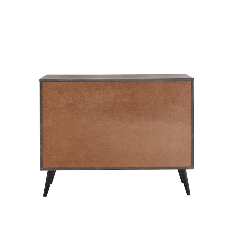 Noe Mid-Century Grey Finish 3-Drawer Dresser by iNSPIRE Q Modern
