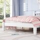 preview thumbnail 16 of 19, Twin Bed with Column-Decoration Headboard, with Bed Slats
