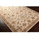preview thumbnail 4 of 3, Hand-tufted Wendy Beige/Green Wool Area Rug - 6' x 9' Oval