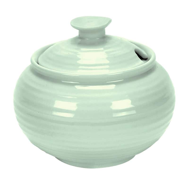 Portmeirion Sophie Conran Covered Sugar - 11 oz. - Celadon Blue