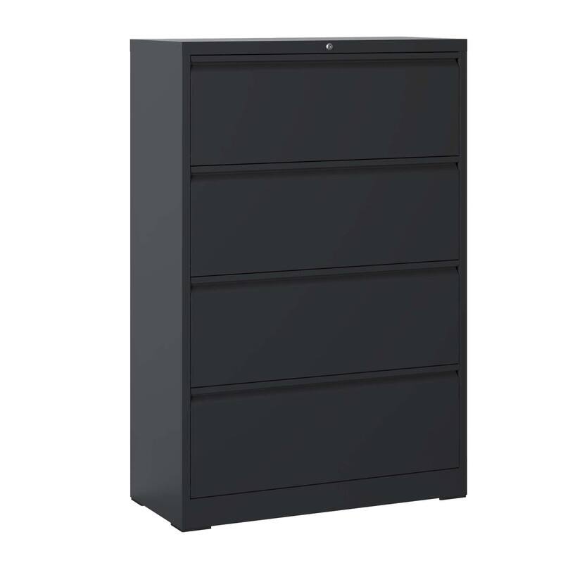 4 Drawer Metal Filing Cabinet with Lock, Legal/Letter/A4/F4 Size