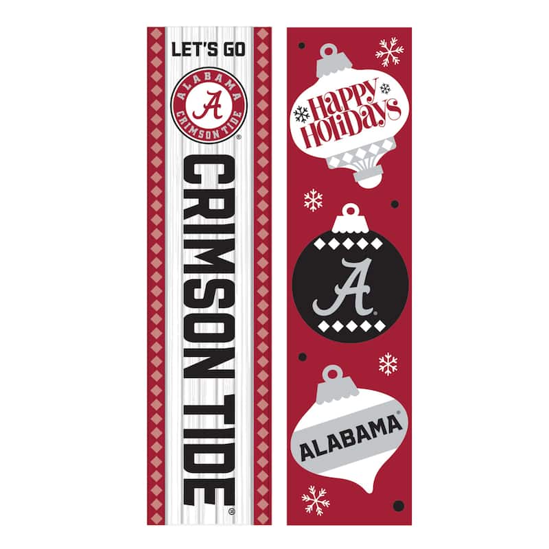 47" Double Sided Seasonal Porch Leaner, University of Alabama - 47" x 11.25"