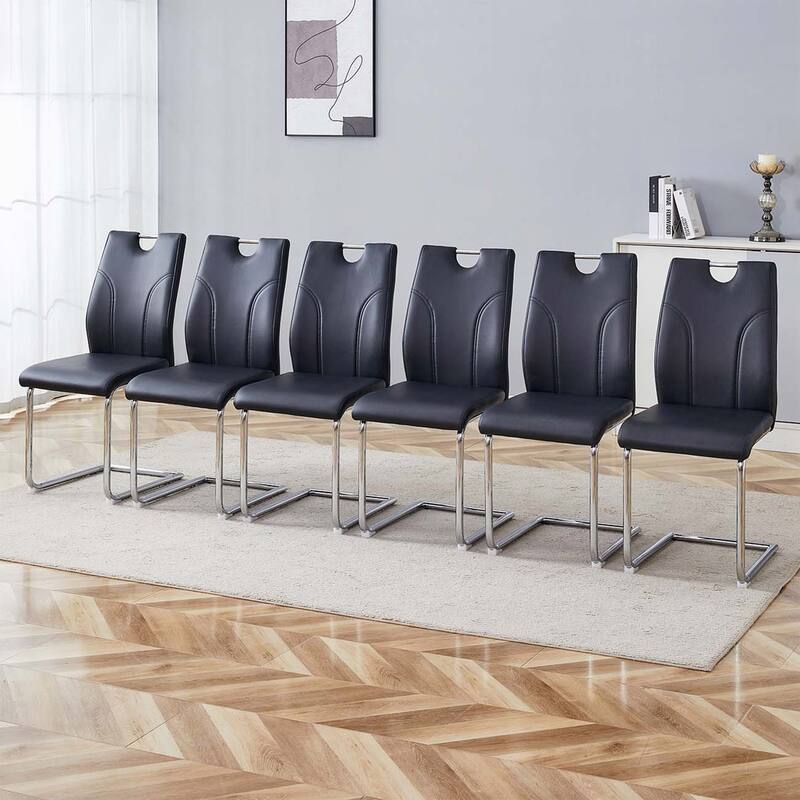 PU Dining Chair Set(Set of 6)