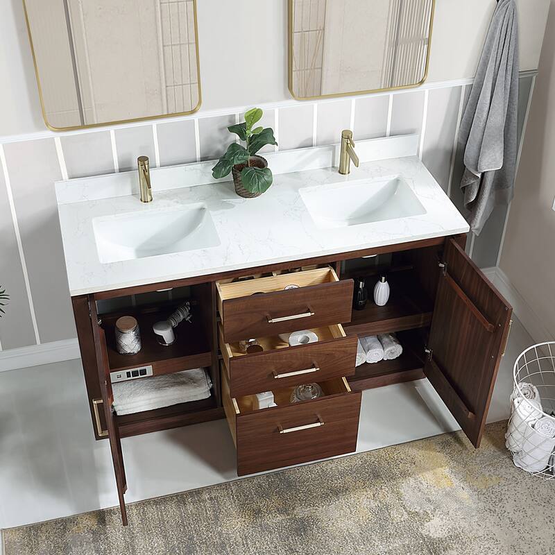 Miseno MV-NM-705760M San 60" Free Standing Double Basin Vanity Set