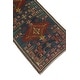 preview thumbnail 3 of 6, Noori Rug Fine Vintage Distressed Churchil Navy/Red Runner - 2'7" x 13'9"