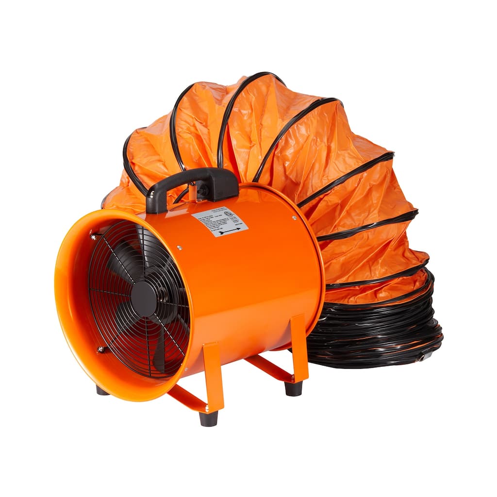 Portable Ventilator, 12 inch Heavy Duty Cylinder Fan with 33ft Duct Hose, 560W Strong Shop Exhaust Blower 2894CFM