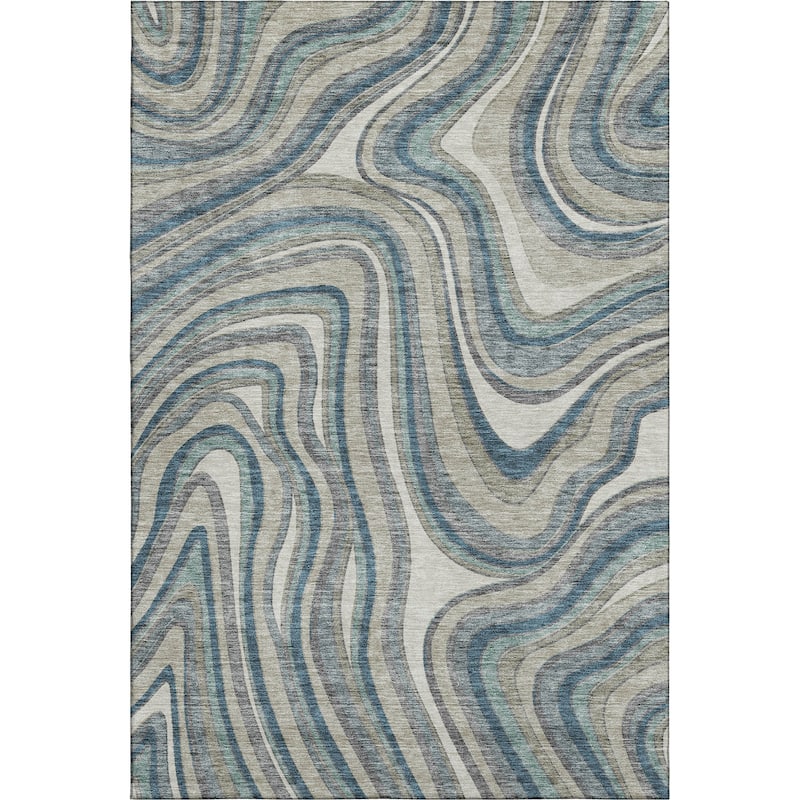 Premium Washable Super Soft Modern Waves Mayfield Rug