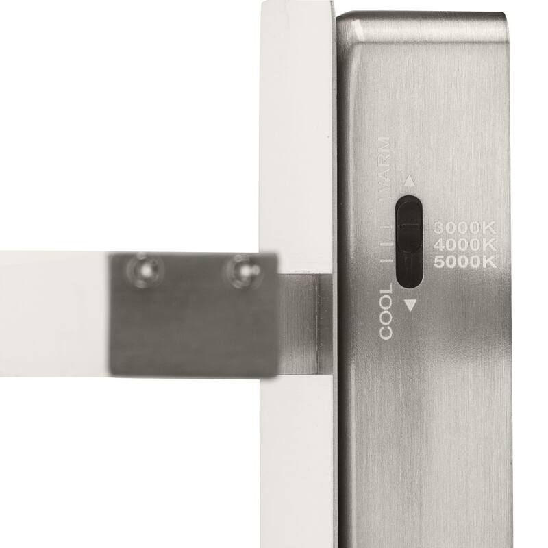Phase 5 Collection 32 in. Brushed Nickel Slim Modern 3CCT Integrated LED Linear Vanity Light - 32 in x 3.78 in x 4.84 in