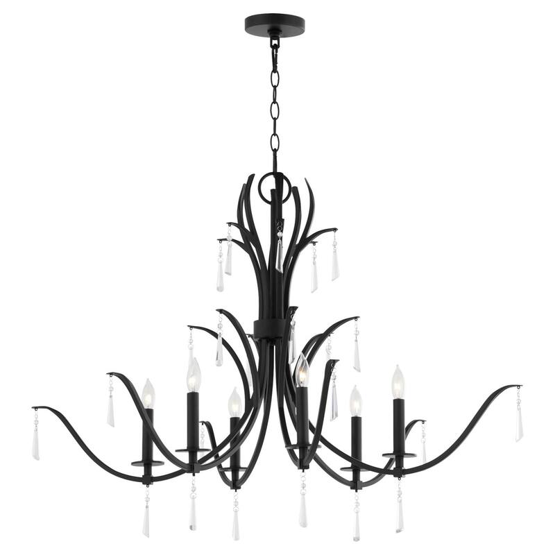 Quorum International 621-6 Majesty 6 Light 23" Wide Taper Candle Style