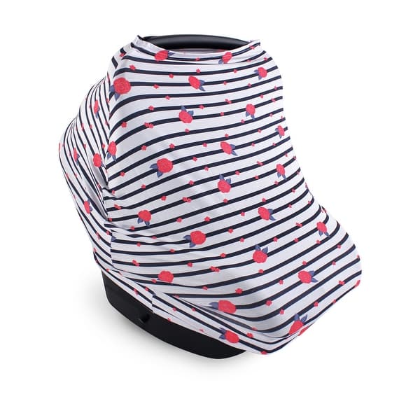 slide 1 of 1, Yoga Sprout Baby Girl Multi-use Car Seat Canopy, Wild Floral, One Size - Wild Floral Wild Floral