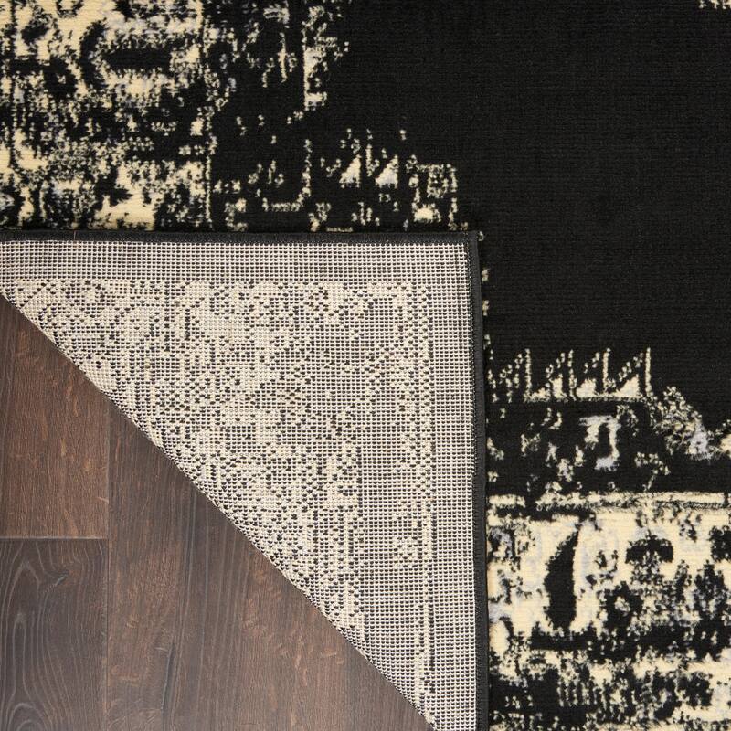 Nourison Grafix Distressed Vintage Medallion Area Rug