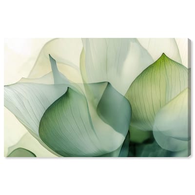 Translucent Floral Layers Canvas by Art Remedy, Gallery Wrapped