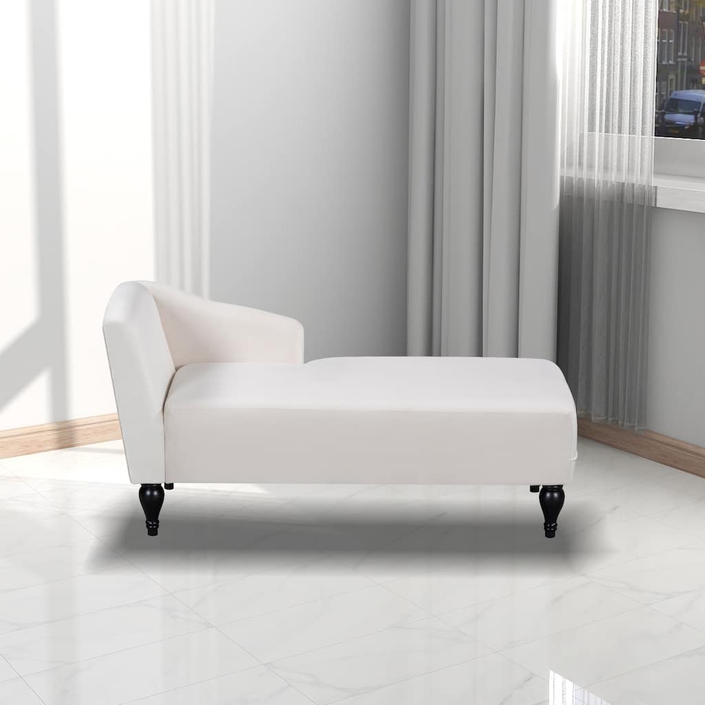 JASIWAY Modern Upholstered Velvet Chaise Lounge