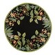 preview thumbnail 15 of 28, SAFAVIEH Handmade Chelsea Danika French Country Wool Rug 4' Round - Black/Green - Round