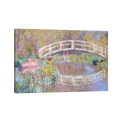 iCanvas "Bridge in Monet's Garden, 1895-96 " by Claude Monet Canvas Print