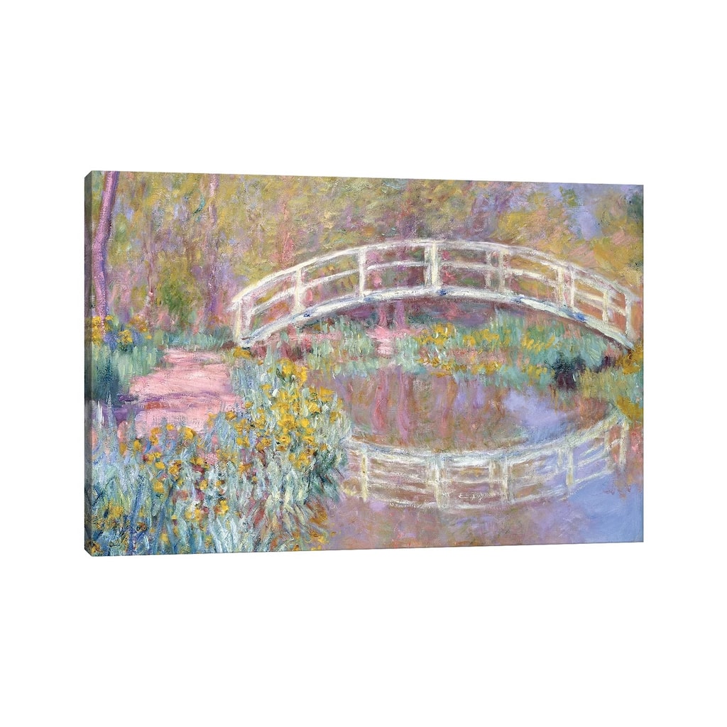 iCanvas "Bridge in Monet's Garden, 1895-96 " by Claude Monet Canvas Print