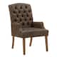 Option Brown Polished Microfiber