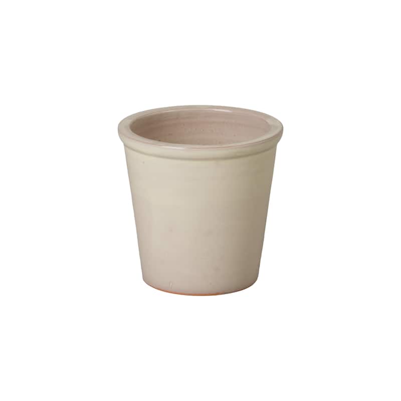 Emissary Pail Planter, Cream 8X8X7"H - 8 x 8"