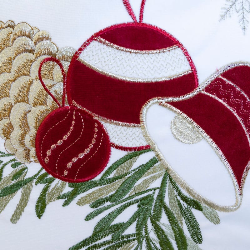 White Christmas Throw Pillow