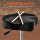 preview thumbnail 13 of 12, VEVOR Drum Throne,19.3-25.2 in/490-640 mm Height Adjustable,360°Swivel for Drummers
