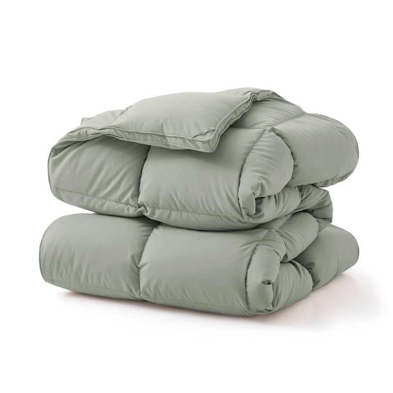 All Season & Lightweight Ultra Soft 360 TC White Goose Down Duvet Comforter