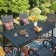 preview thumbnail 27 of 67, 7-Piece Patio Bar Stool Set Textilene Swivel Stools