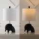 preview thumbnail 30 of 30, Harlow 17.5" Eclectic Southwestern Resin/Iron Elephant LED Kids Table Lamp, by JONATHAN Y