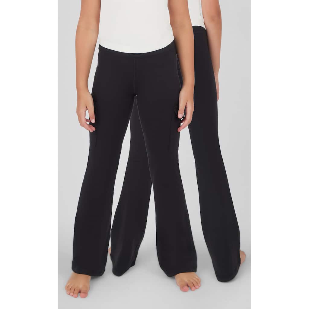 Yogalicious Girls Rib Everyday Flared Pant 2 Pack