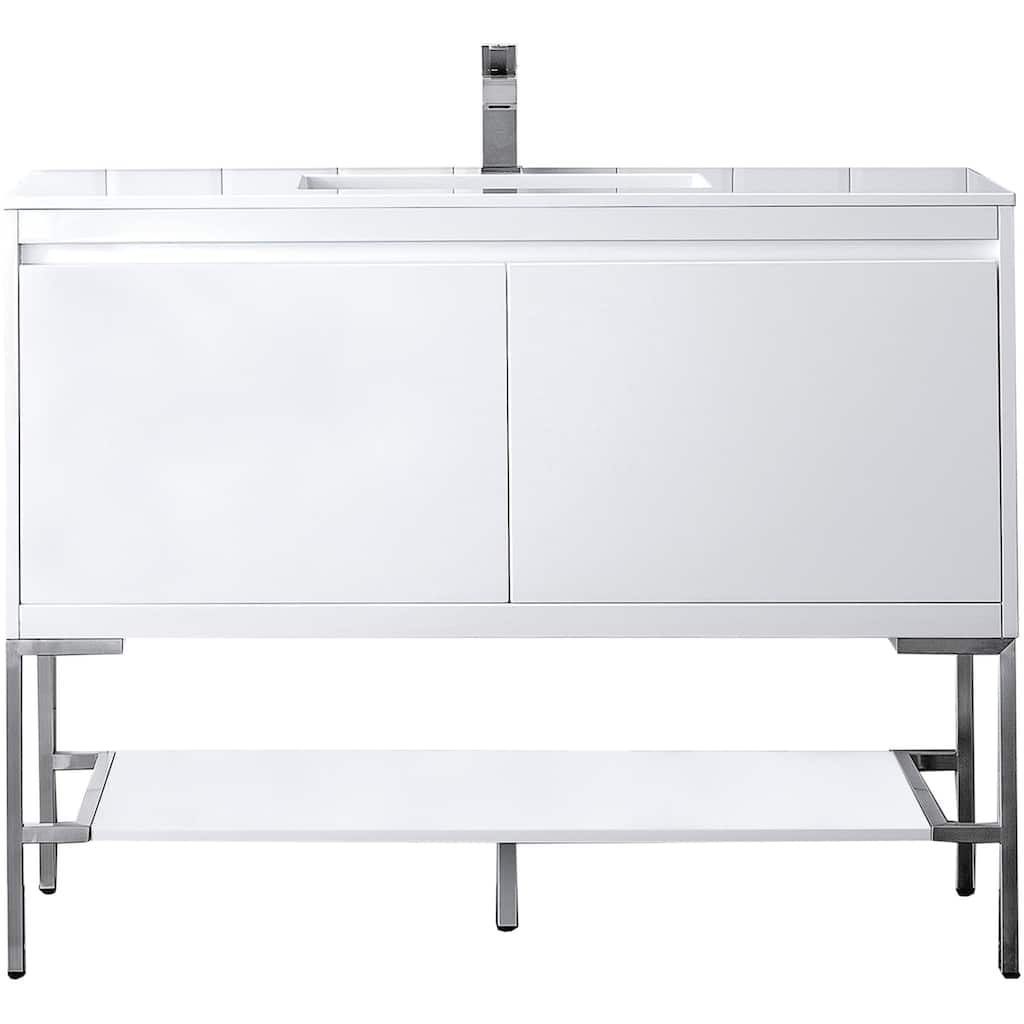 James Martin Vanities 805-V47.3-BN-GW Mantova 48" Single Basin Poplar
