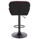 preview thumbnail 28 of 41, Modern Home Luxe Spyder Contemporary Adjustable Suede Barstool - Modern Comfortable Adjusting Height Counter/Bar Stool